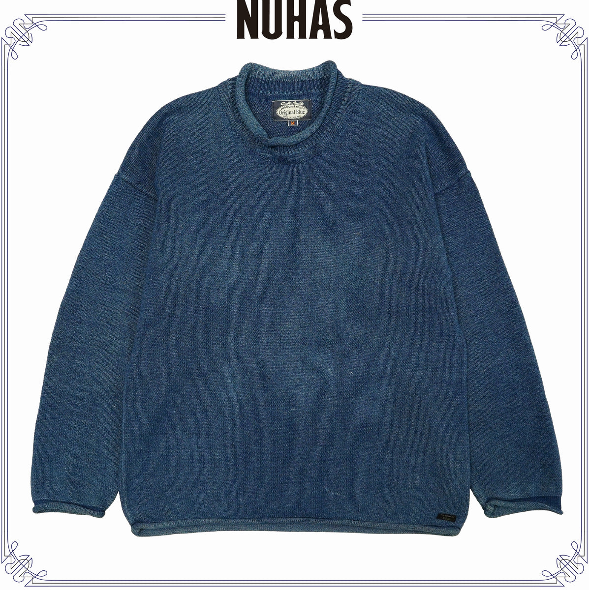 Original Blue 90s INDIGO KNIT (NUHAS-0075) – NEUTRAL Buzz Reaction