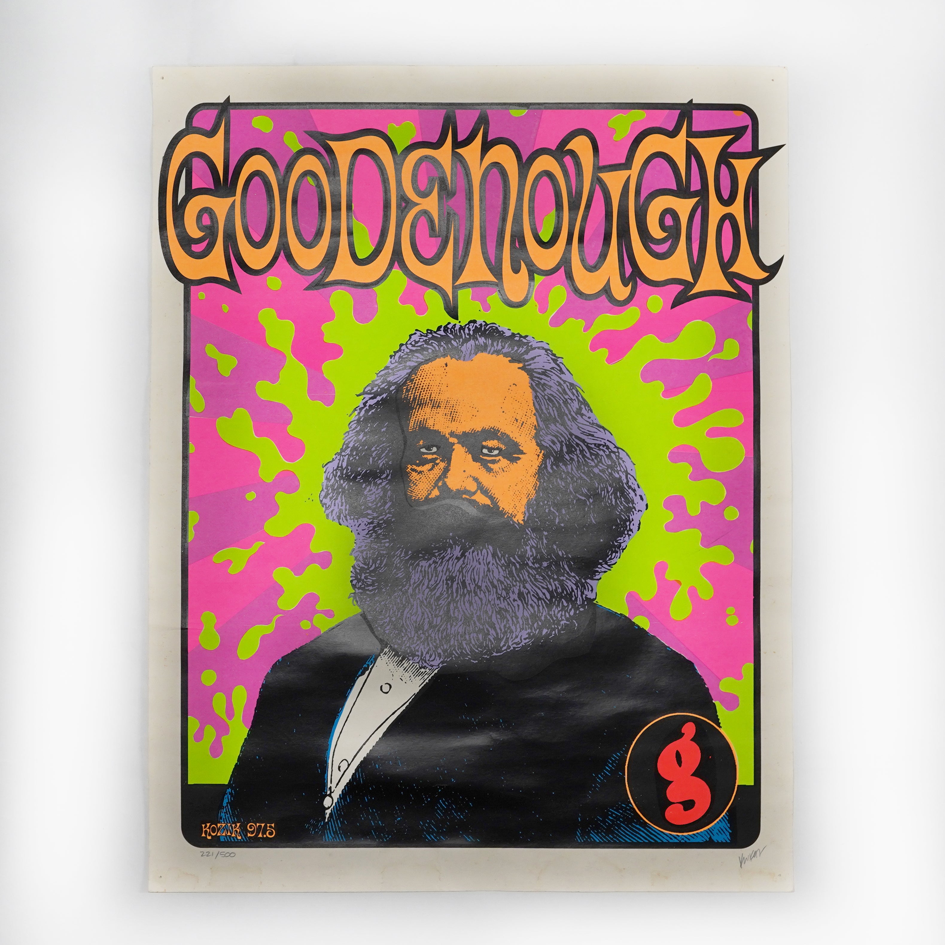 GOODENOUGH × Frank Kozik 1997 MARX POSTER (NUHAS-0033) – NEUTRAL 